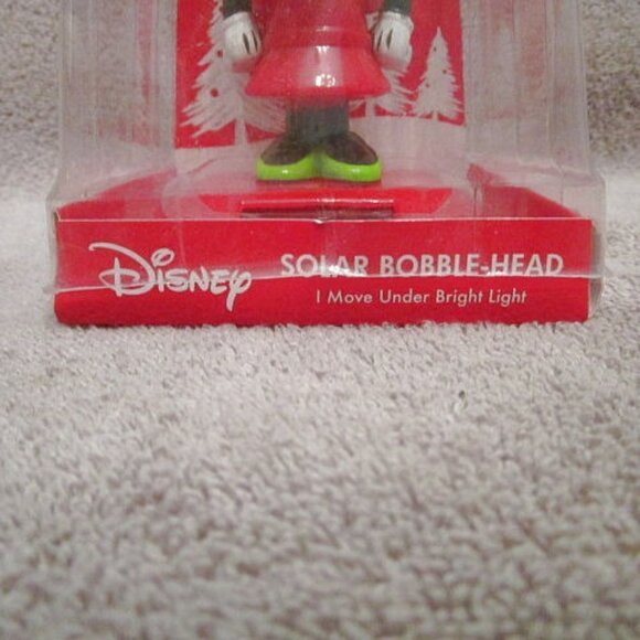 Disney Minnie Mouse Solar Powered Dancing Bobblehead Toy Christmas Holiday NEW - Picture 4 of 8